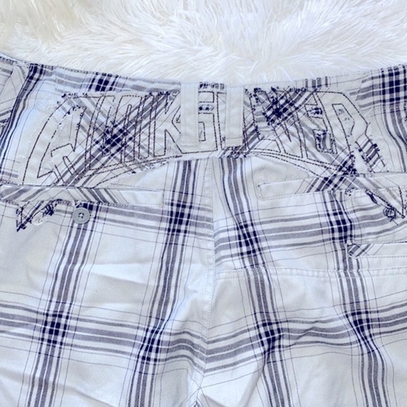Y2K vintage Quicksilver gray plaid shorts - Picture 3 of 8